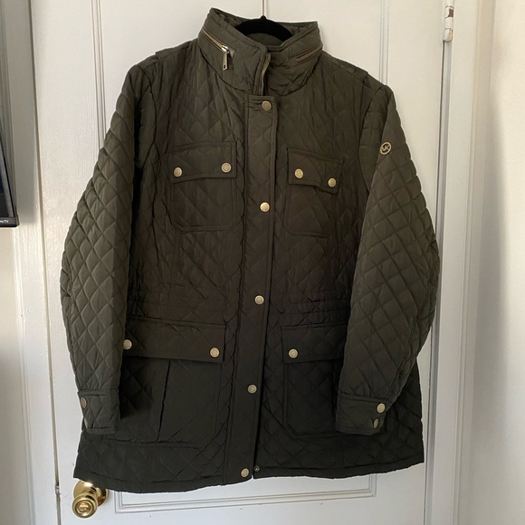 MICHAEL Michael Kors Jackets & Blazers - Michael Kors quilted field coat with brass buttons